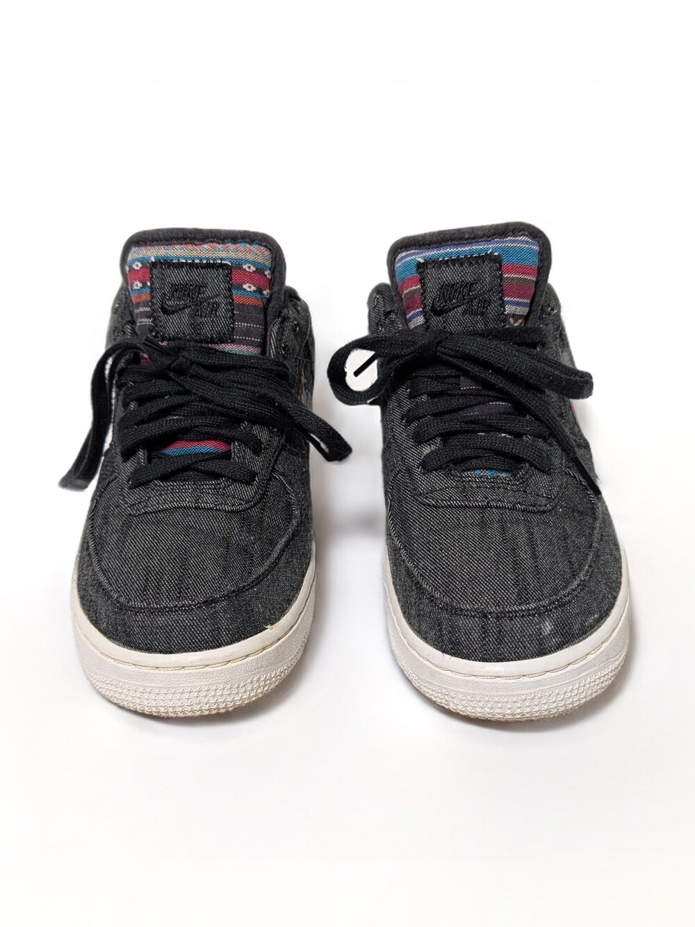 Nike Air Force 1 Low Denim Tribal Print Sneakers Men’s 8 Women’s 9.5 - Picture 5 of 10